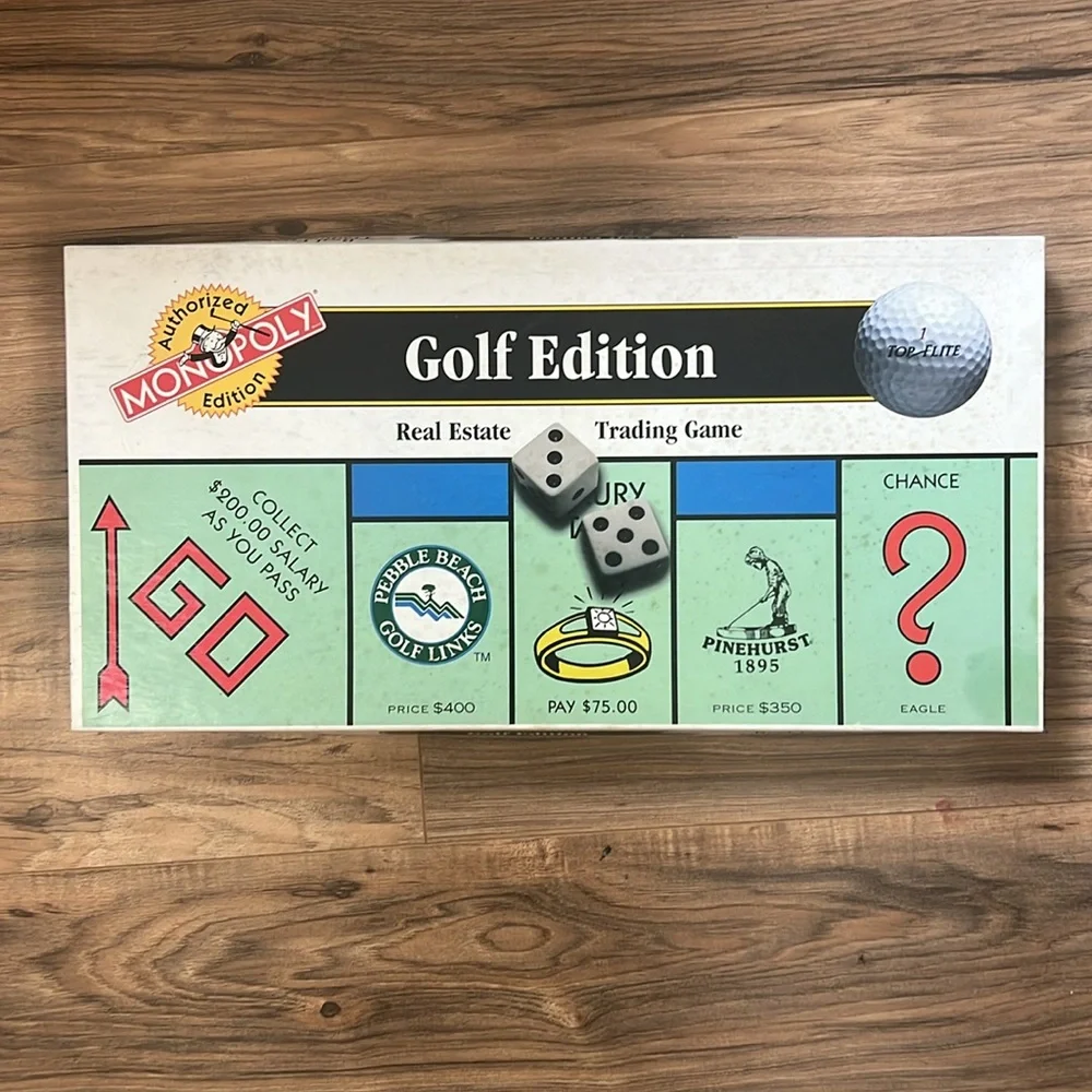 Monopoly Golf Edition Board Game Parker Brothers 1996